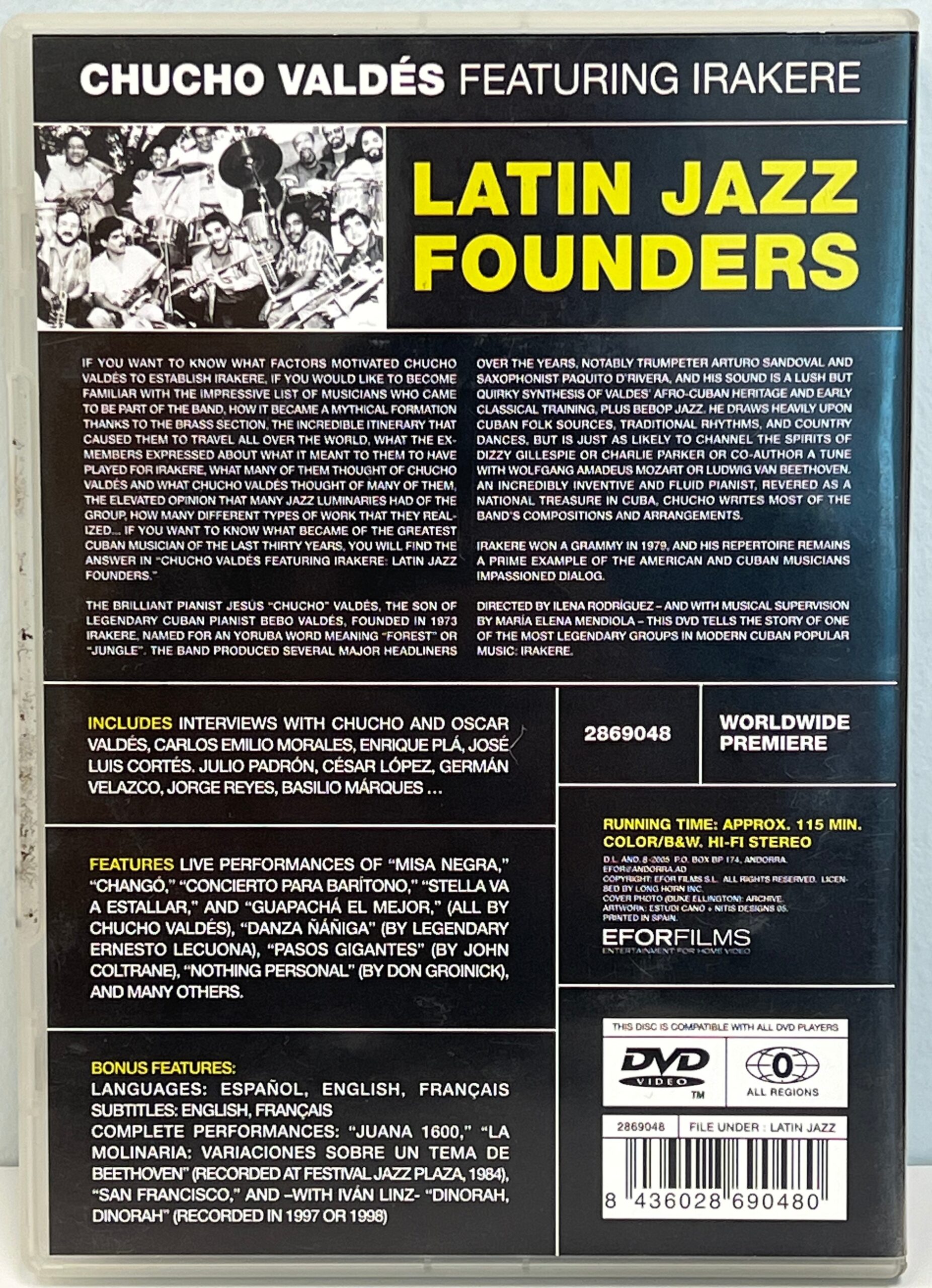 DVD 512 - Chucho Valdés - Latin Jazz Founder - Featuring Irakere - Image 2