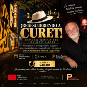 Redescubriendo a Curet | Taquilla – 5 nov 2026